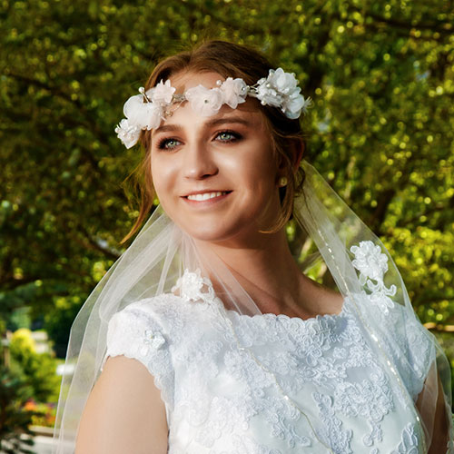 Floral Halo Veil