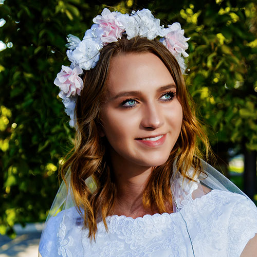 Floral Halo Veil